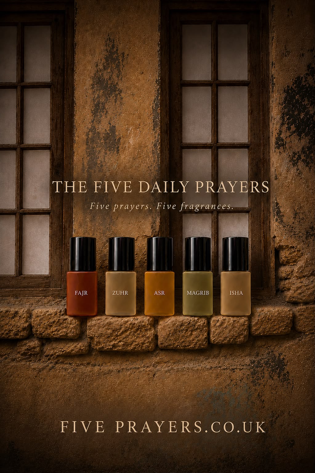 Five Prayers Authentic Fragrance Oil Collection – Fajr, Zuhr, Asr, Magrib & Isha